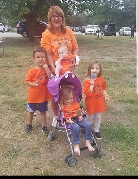 Me and my grandbabies that keep me going  at the Stl vision walk