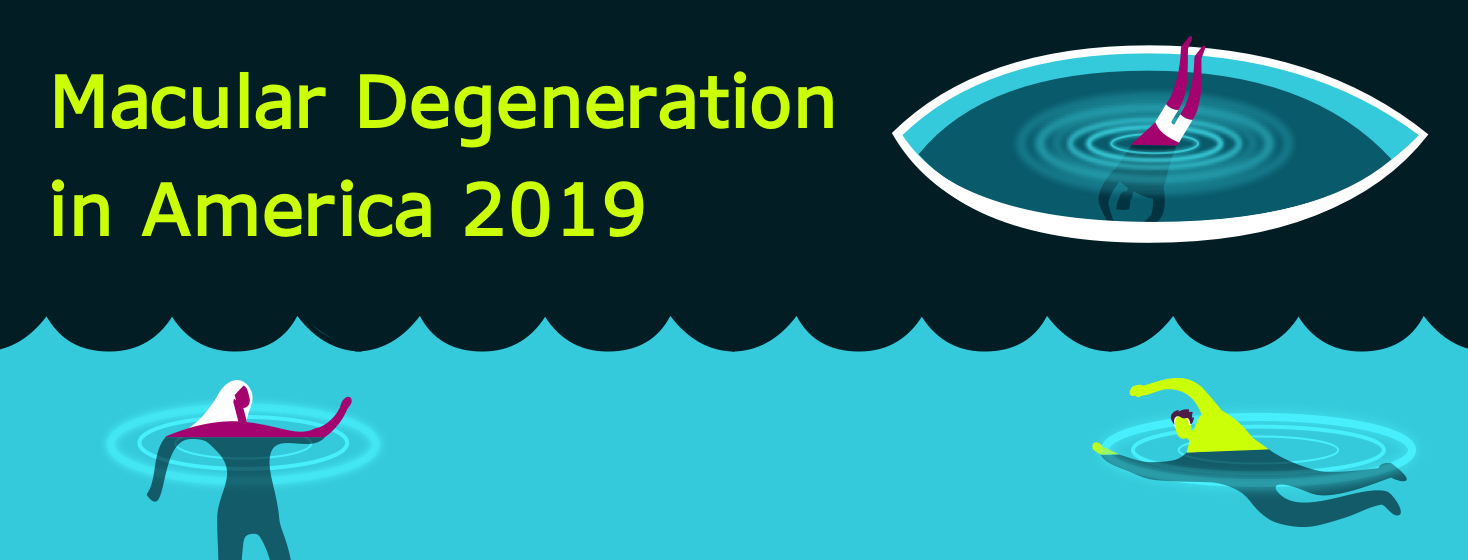 A person diving into a pool shaped like an eyeball.