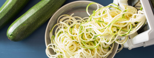 Summer Eye Healthy Tomato Basil Pasta with Zucchini Noodles image